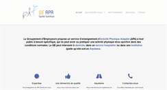 Desktop Screenshot of ge-apa-sante.com