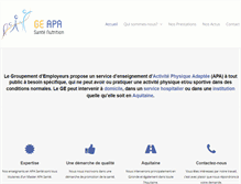 Tablet Screenshot of ge-apa-sante.com